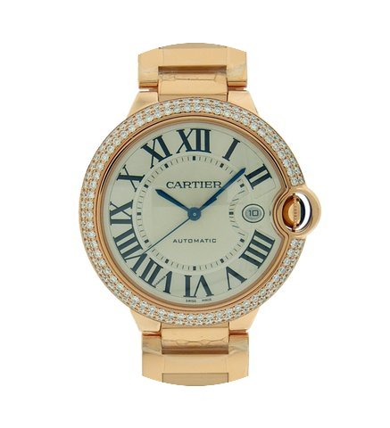 Cartier Ballon Bleu Large 2 Row Diamond ...