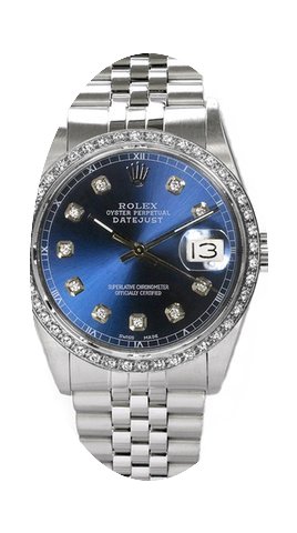 Rolex Men's Datejust Stainless Steel Cus...