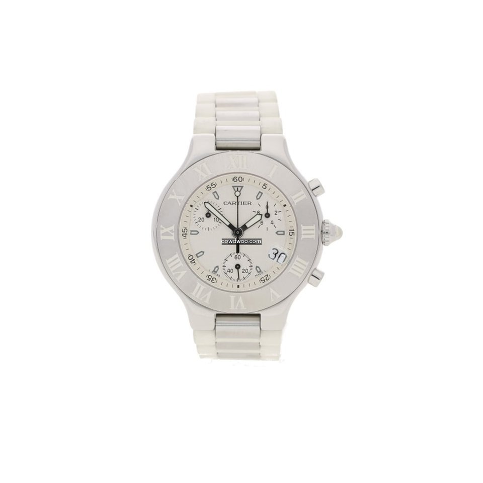 Cartier Chronoscaph 2424 - White Dial an...