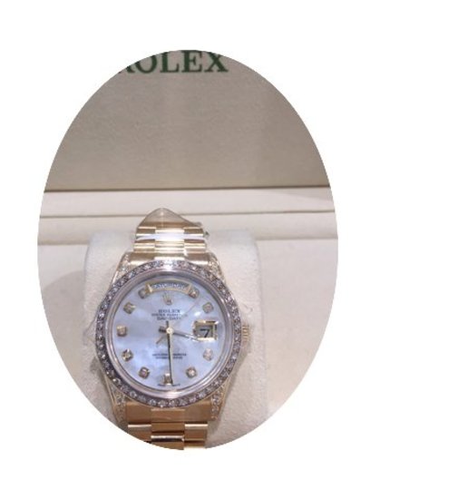 Rolex Daydate Yellow Gold Custom Diamond...