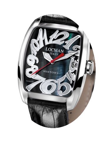 Locman History 486N00MKNWH0PSK Black Pea...