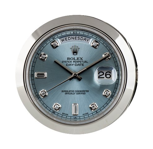 Rolex Platinum Unworn O/P Ice Blue Dia D...