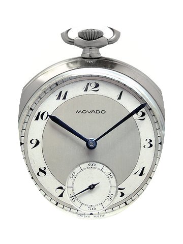 Movado Mans Pocket Watch Art Deco...