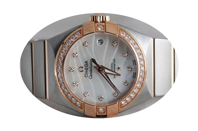 Omega Constellation Co-Axial 18K Rose Go...