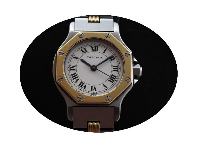 Cartier Santos Steel & 18k Gold Auto...