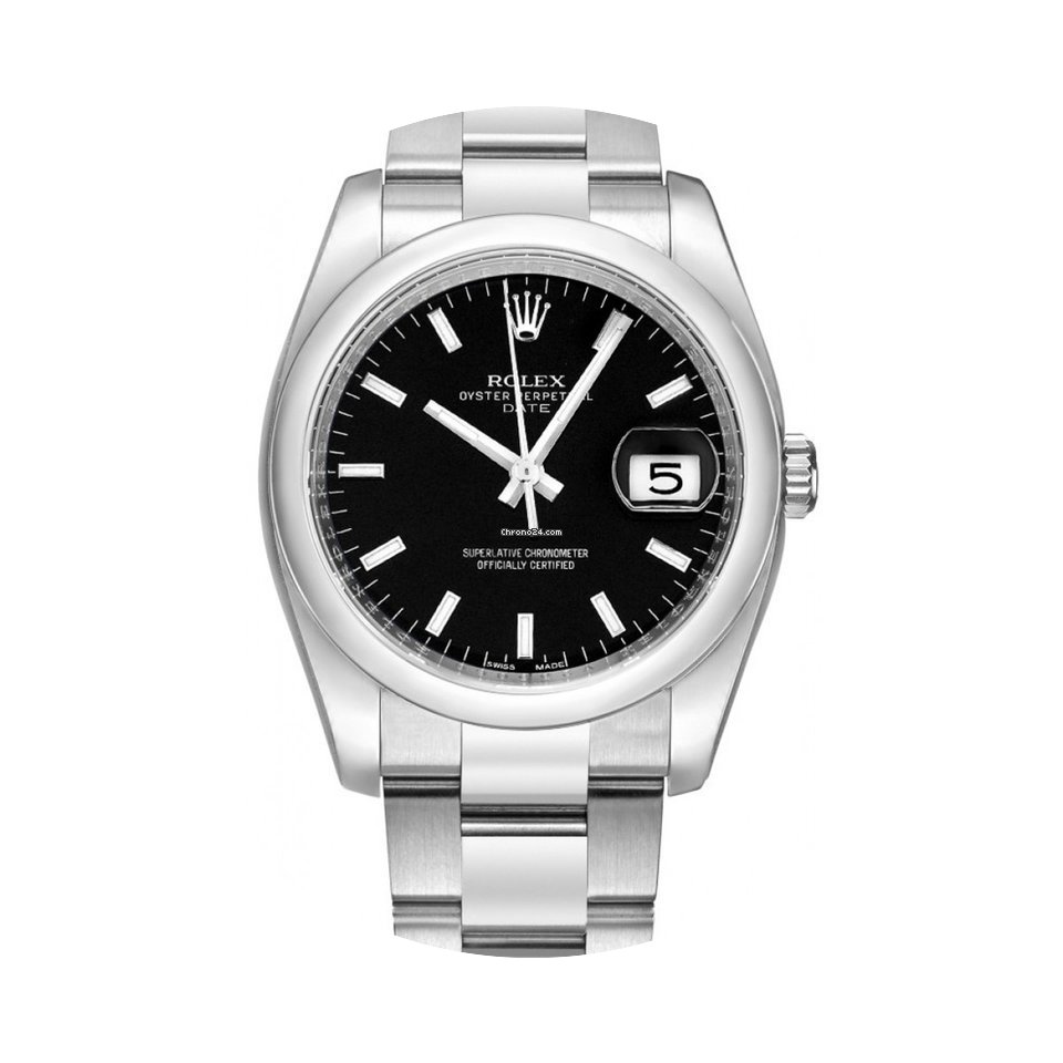Rolex Date 115200 34mm Stainless Steel O...