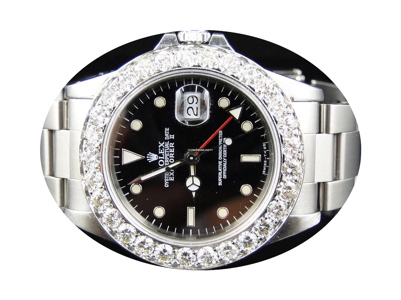Rolex Mens 40mm Stainless Steel Rolex Ex...