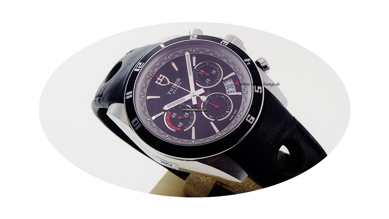 Tudor Grantour Chrono Black dial black l...