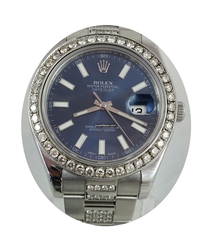 Rolex Datejust Ii Mens 41mm 116334 - 7ct...