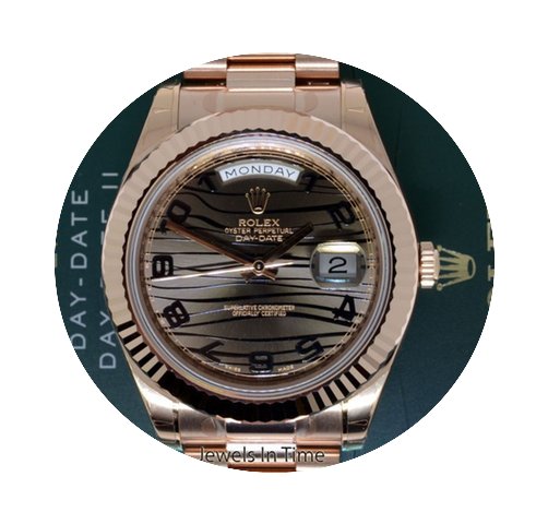 Rolex Mens Day-Date II 18k Pink Gold Pre...