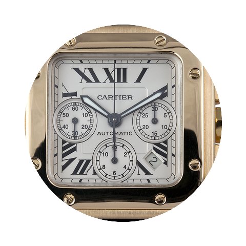 Cartier Santos 100 XL Chronograph Yellow...