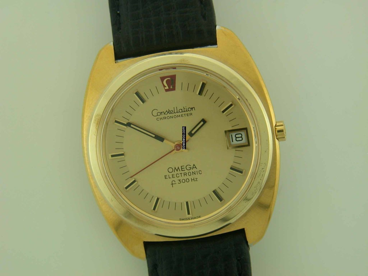 Omega Constellation f300Hz gold plated e...