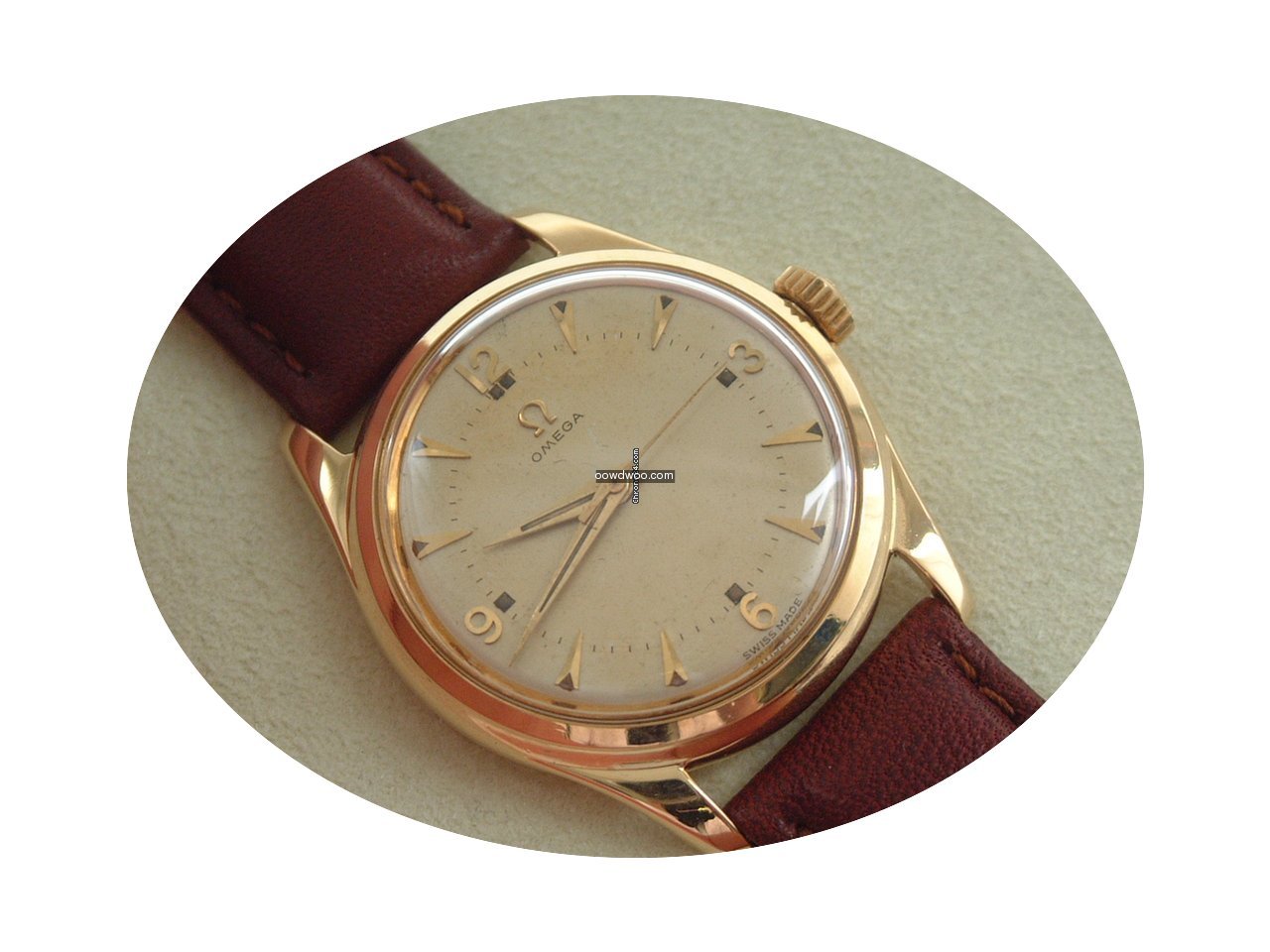 Omega 18 Karat Gelbgold Handaufzug, 33 m...