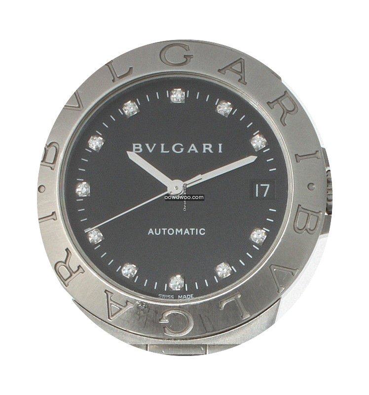 Bulgari Diagono Stainless steel watch bl...