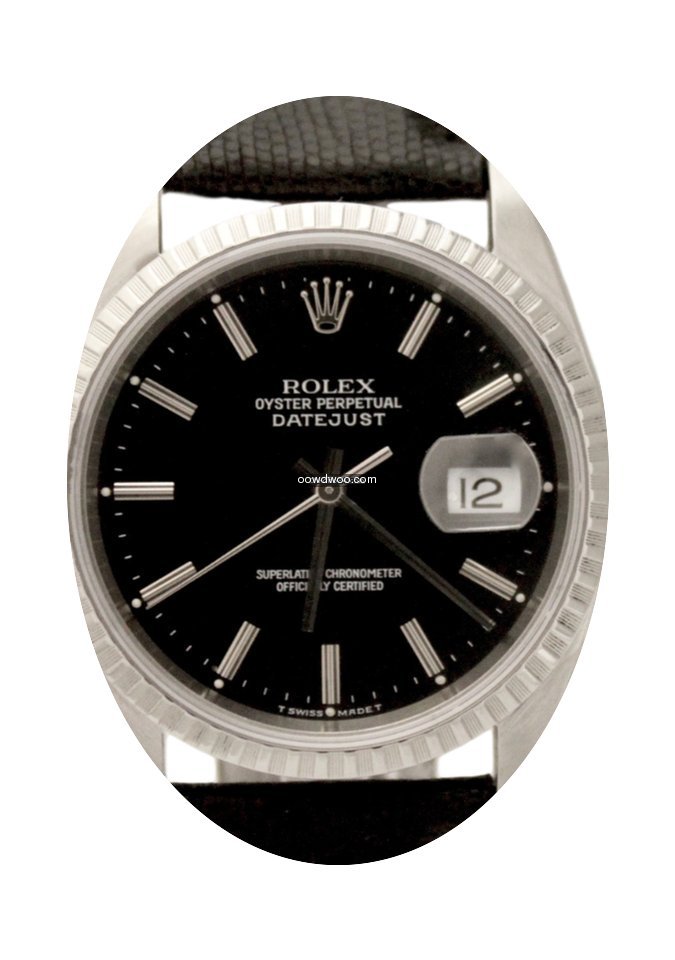 Rolex Datejust Automatic Stainless Black...