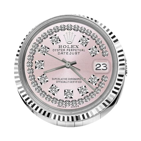 Rolex Men`s Rolex 36mm Datejust Pink Str...