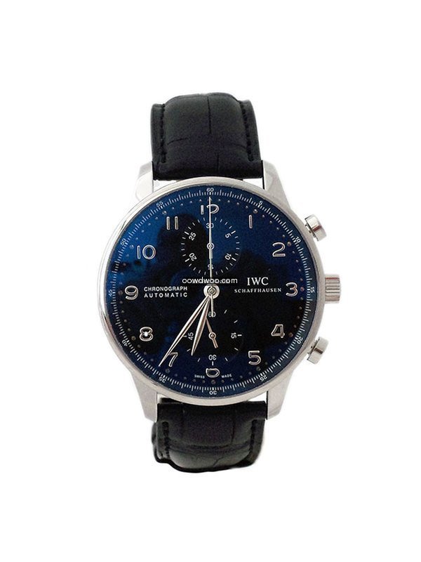 IWC Portoghese Chronograph Dial Black re...