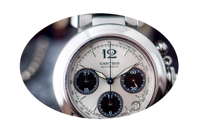 Cartier Pasha Chrono Date steel...