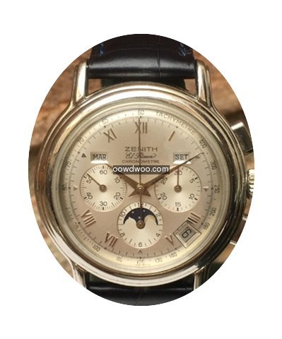 Zenith Chronomaster Calendar Moonphase...