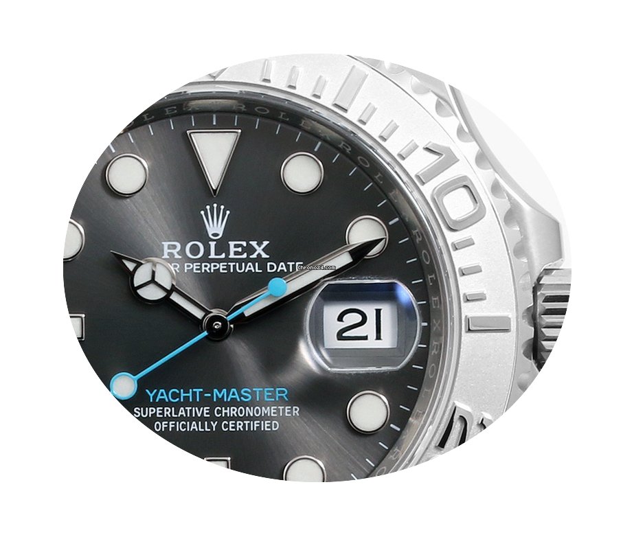 Rolex SS/Plat SS 40mm Yacht-Master Slate...