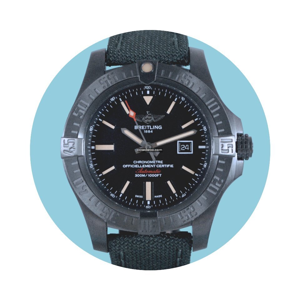 Breitling AVENGER BLACKBIRD Titan Index ...