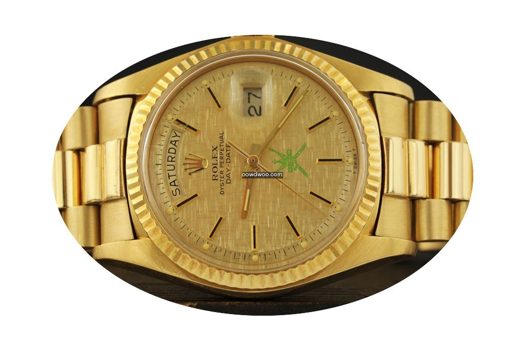 Rolex DAY DATE REF. 1803 OMAN GREEN SWOR...