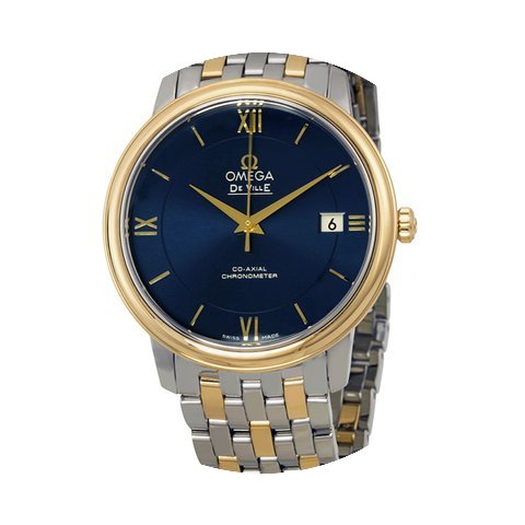 Omega De Ville Prestige Co-Axial Blue Di...