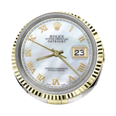 Rolex Ladies Rolex 31mm Datejust2tone Wh...
