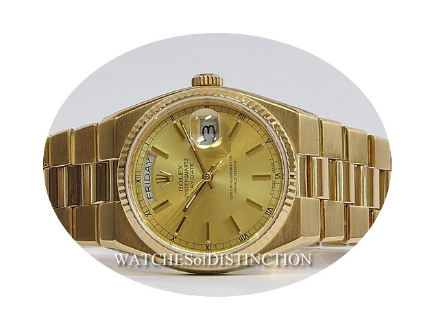 Rolex DAY-DATE OYSTER QUARTZ 19018...