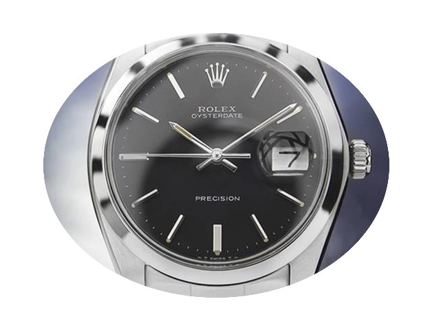 Rolex Oysterdate Precision 6694 Black Di...