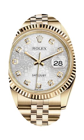 Rolex Datejust 36 / Silber & Diamant...