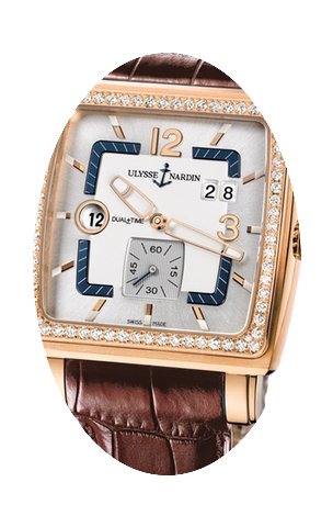 Ulysse Nardin Quadrato Dual Time Mens Wa...