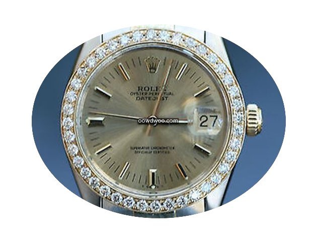 Rolex Midsize Ladies Datejust 6824 2tone...