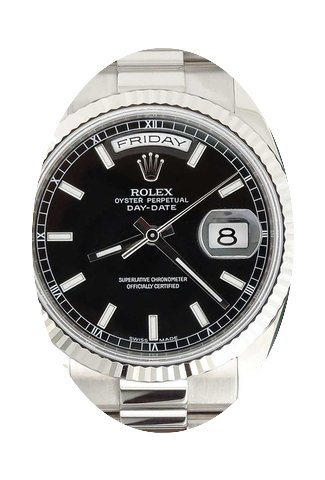 Rolex Day-Date 36 118239-BLKSP Black Ind...