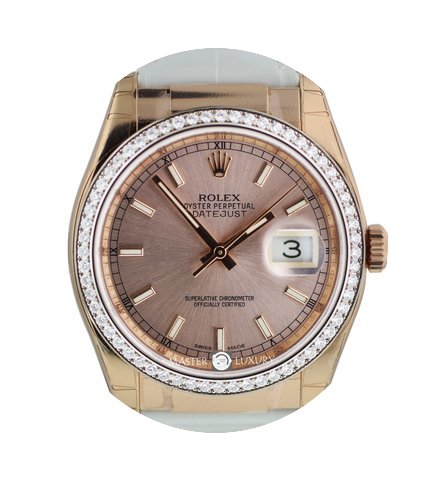 Rolex 116185 Datejust 36 Everose Diam Be...