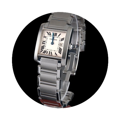 Cartier tank francaise steel automatic m...