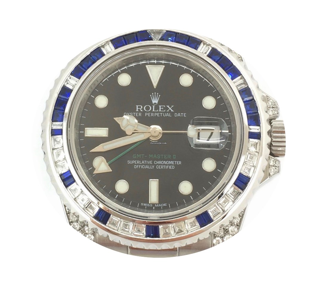 Rolex GMT-Master II Diamonds Baguette Sa...