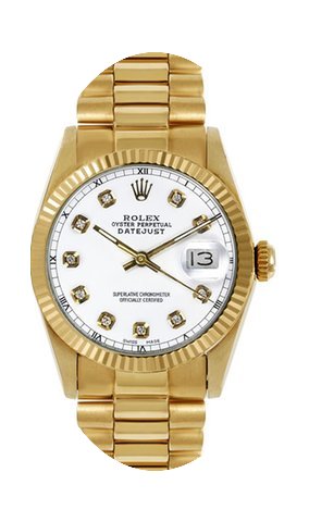 Rolex Women's President Midsize Fluted C...
