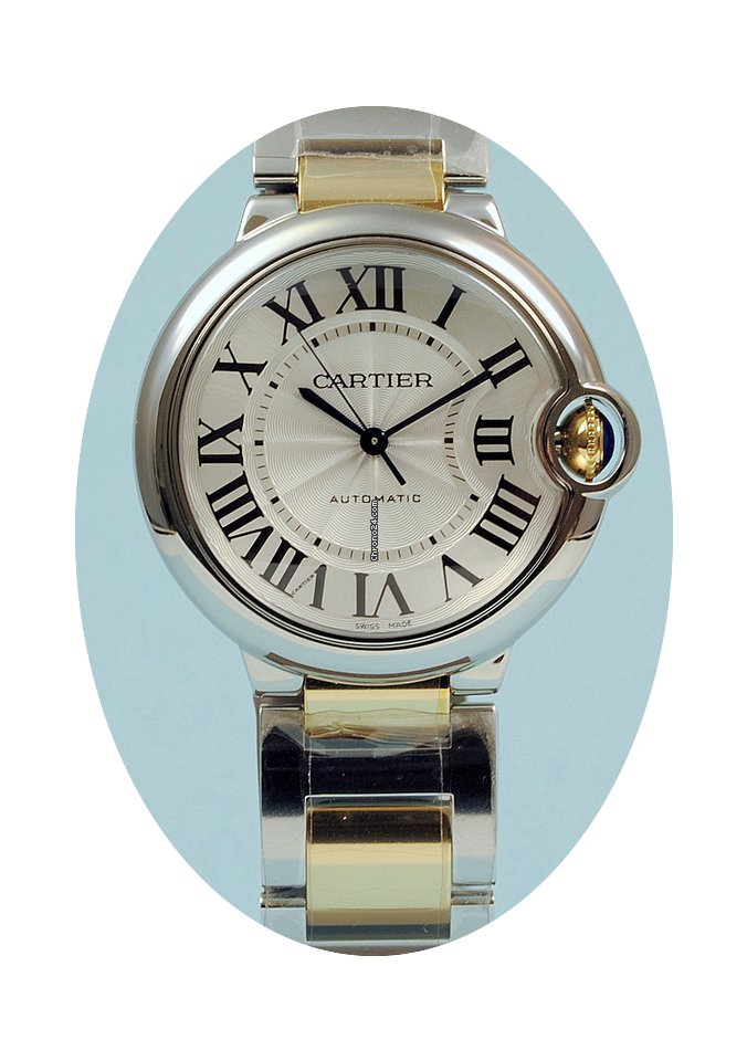 Cartier Ballon Bleu 36 mm Automatik Stah...