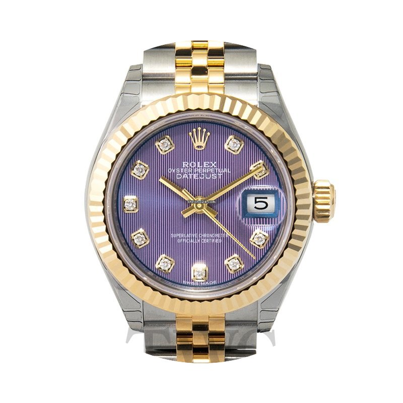 Rolex Lady-Datejust 28 Lavender Steel/18...
