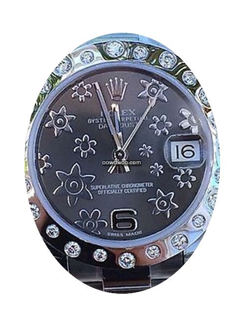Rolex Ladies Midsize 31mm Datejust Flora...
