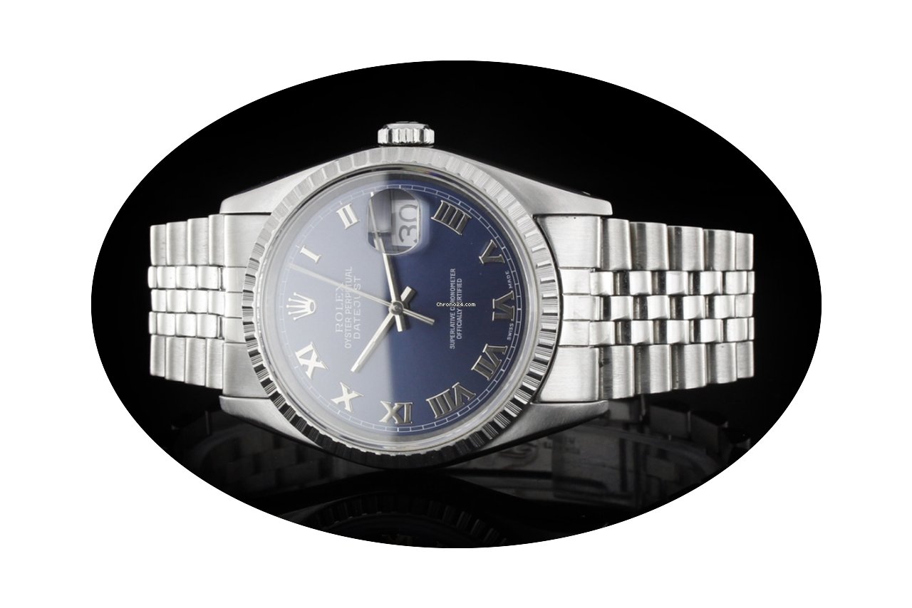Rolex Datejust (36mm) Ref.: 16220 mit bl...