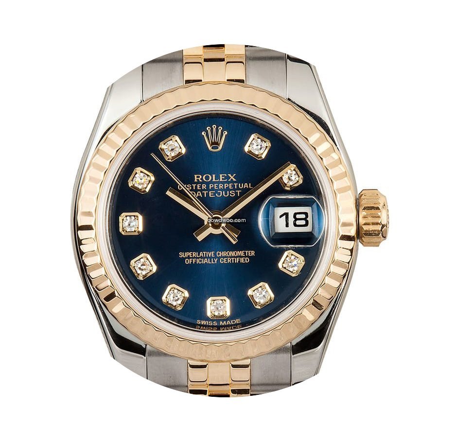 Rolex Lady-Datejust Blue Diamond Dial...