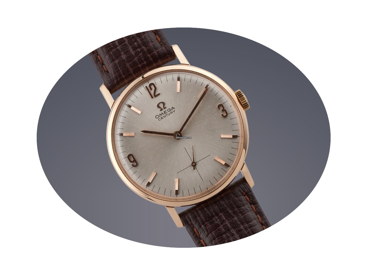 Omega Century 18ct rose gold manual watc...