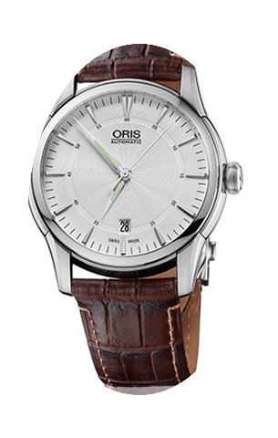 Oris Artelier Date Steel Case Brown Croc...