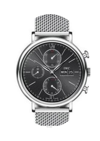 IWC PORTOFINO Chronograph Black Dial IW3...