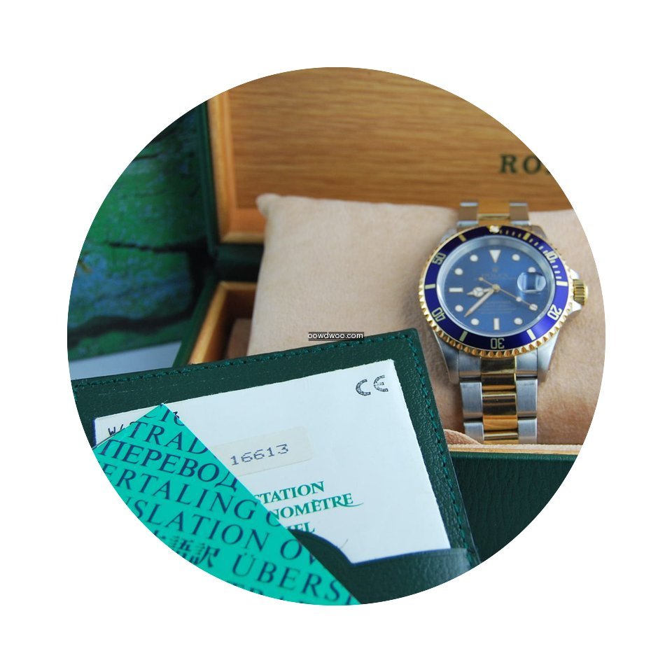 Rolex SUBMRINER Acciaio Oro, 16613...