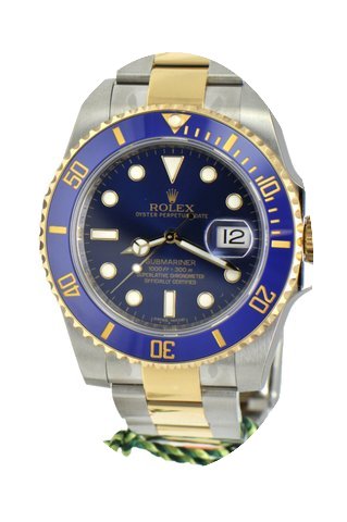 Rolex 2-toned Submariner Ceramic and Azu...
