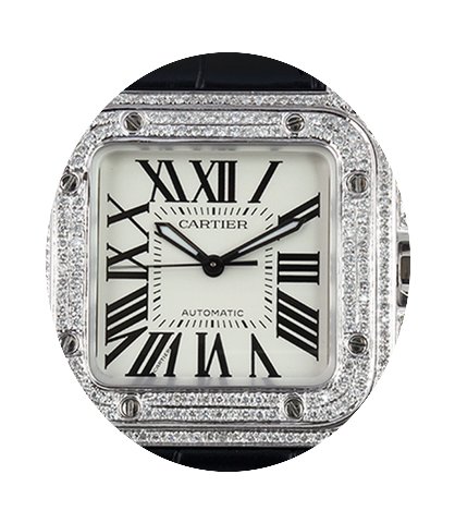 Cartier Santos 100 Midi W20106X8...