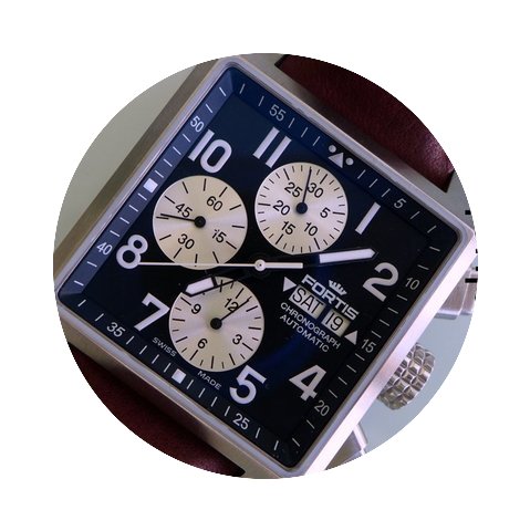 Fortis Square Chronograph Day-Date...